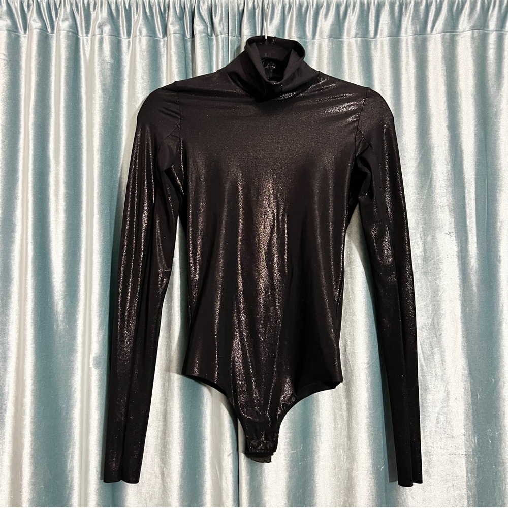Commando Metallic Black Bodysuit